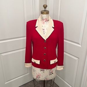 Vintage St John blazer Red
